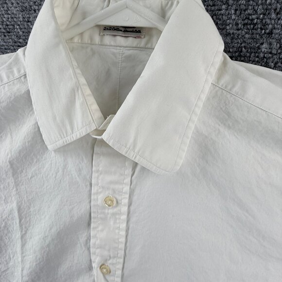 Gitman Bros USA Cotton 15.5 36 Broadcloth TTX White American Shirt Long Sleeve - Picture 3 of 16